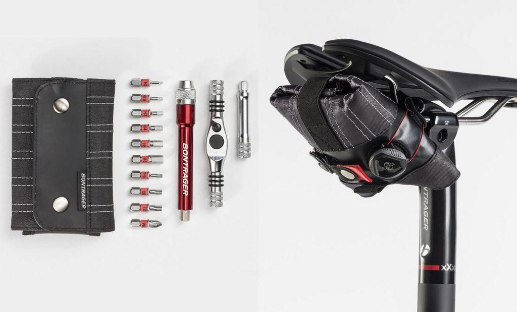Bontrager Spring Roll Seat Bag + Pro Ratchet Multi-Tool
